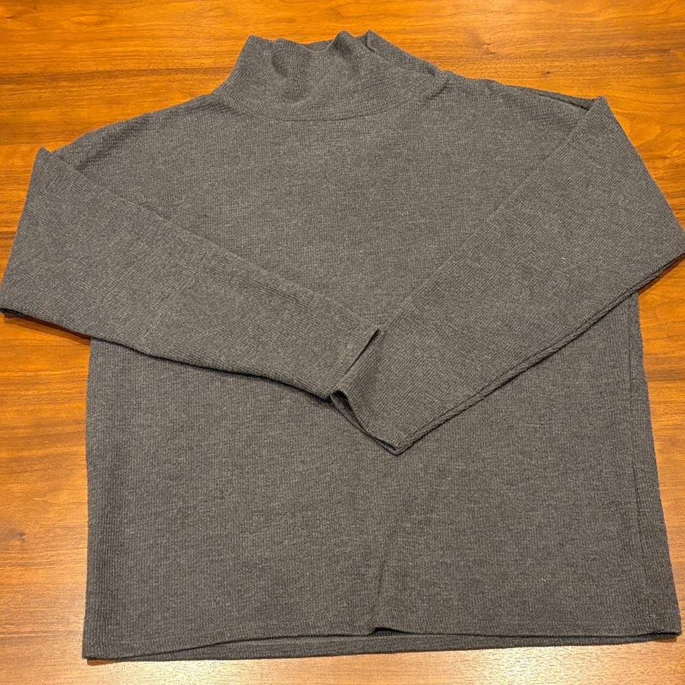 LOFT Charcoal Turtleneck Sweater for women